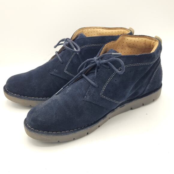 Clarks Chukka Bushacre 2 Boots Blue Suede Lace Up Ankle Top men\'s size 9.5 main image 7